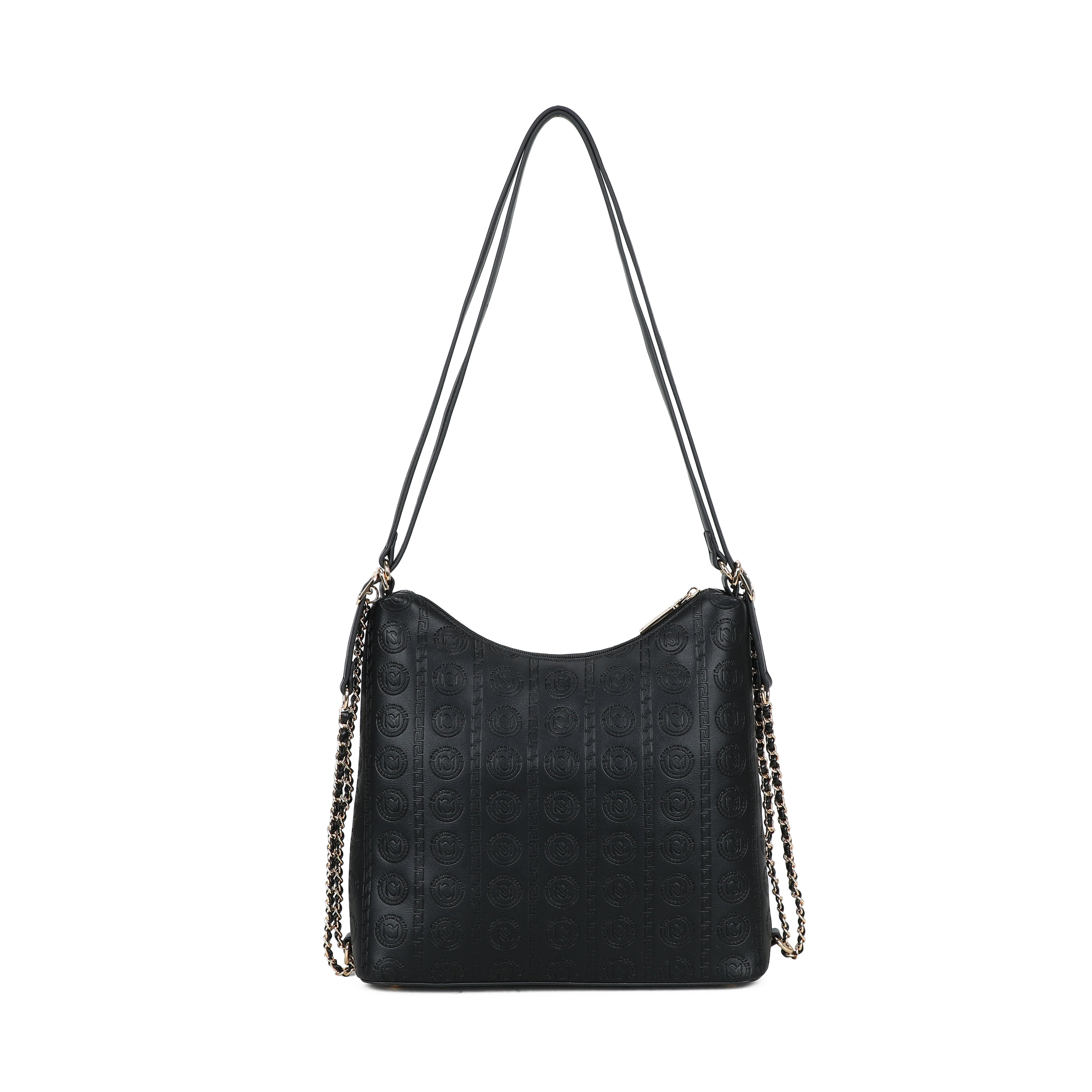 Nora Two-Way Hobo Bag - Black