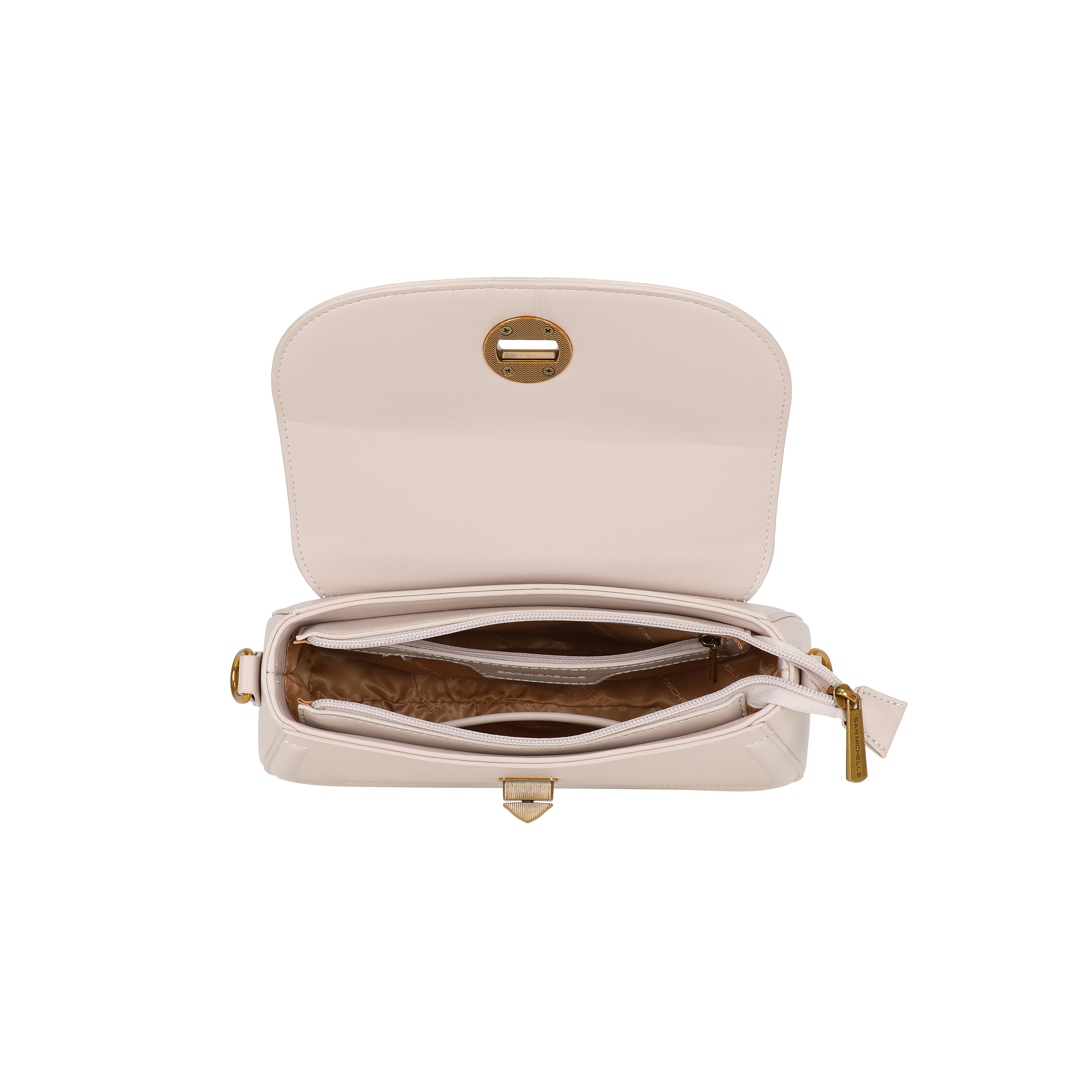 Marion Baguette Bag - Beige