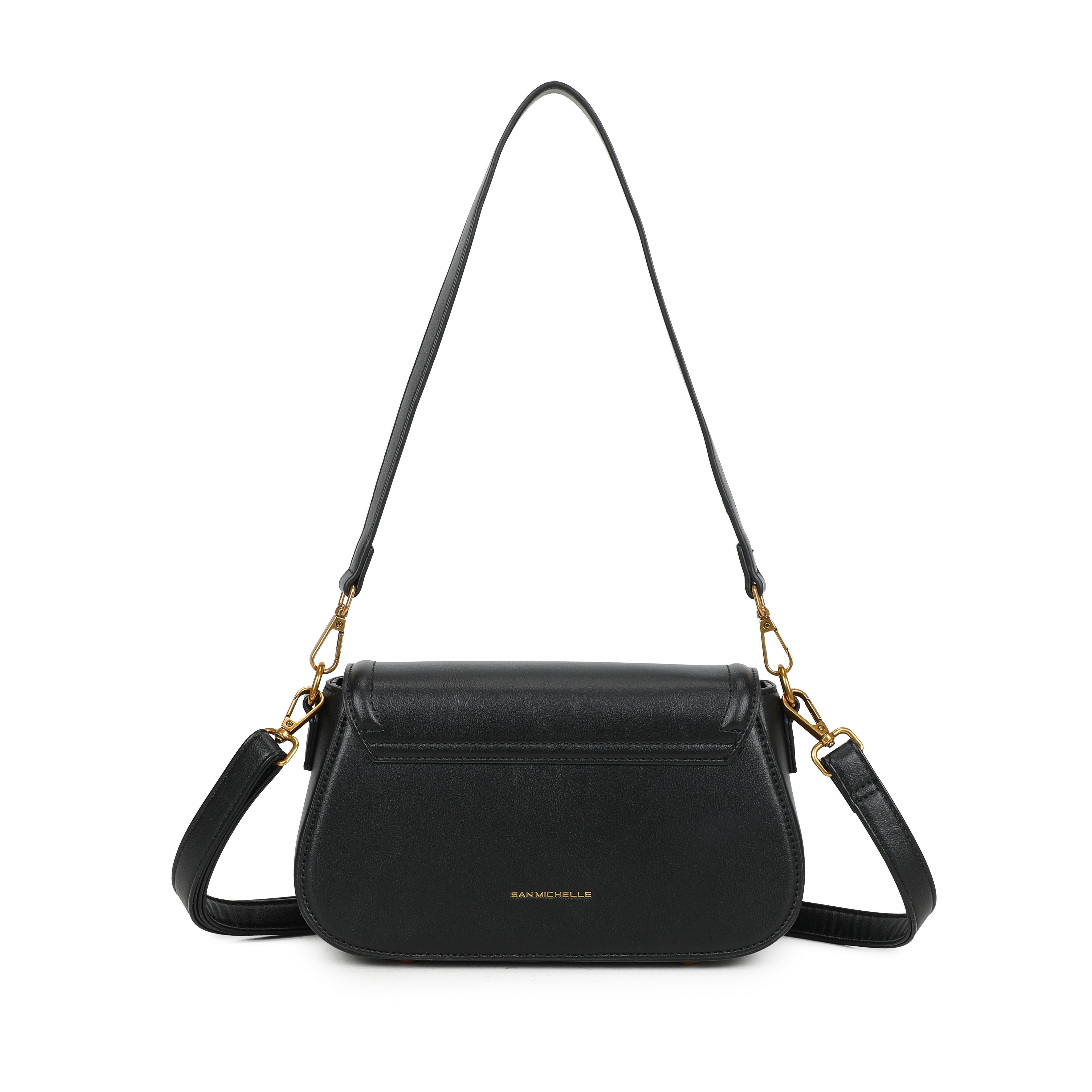 Marion Baguette Bag - Black