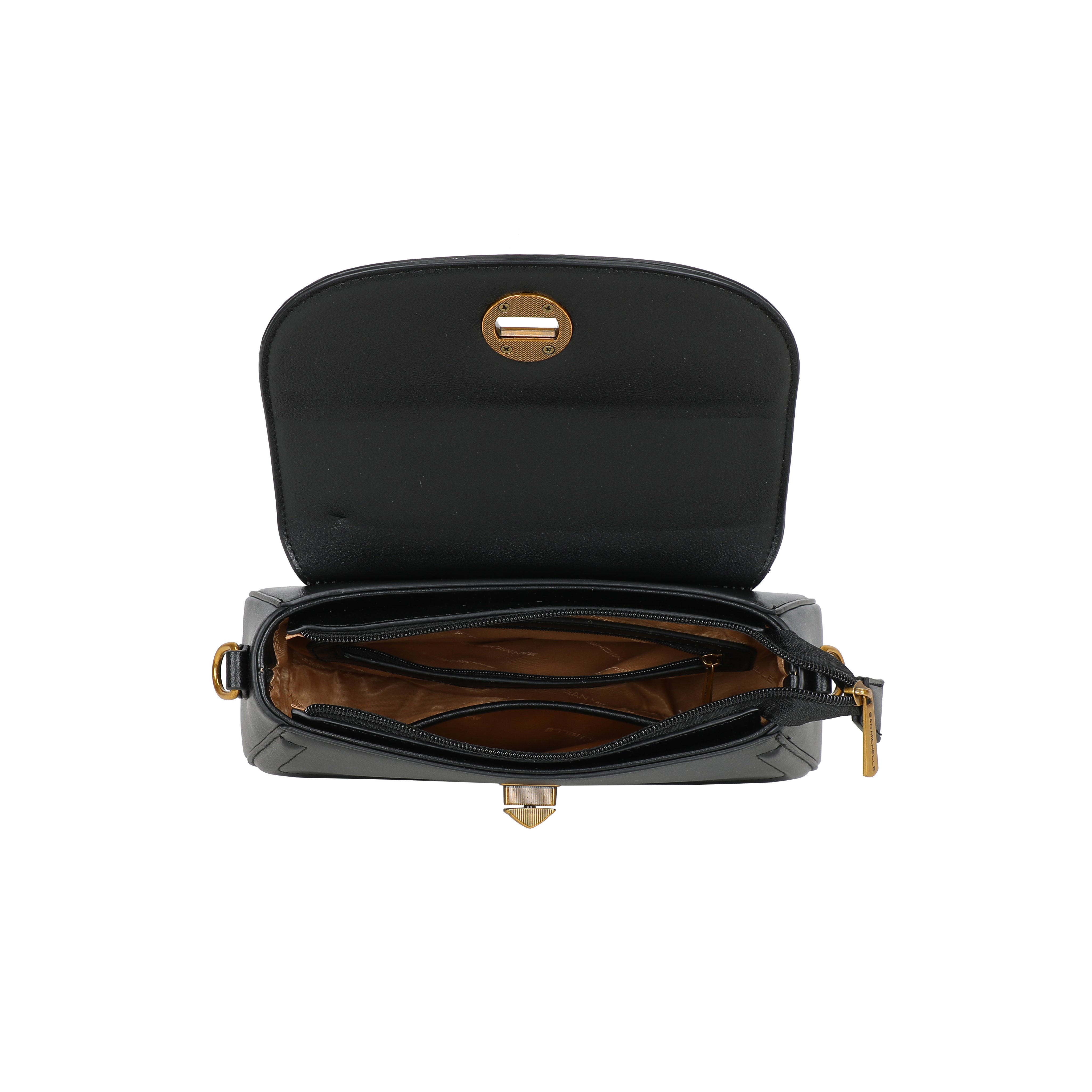 Marion Baguette Bag - Black