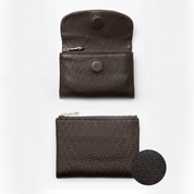 Margaret Medium Leather Wallet - Black