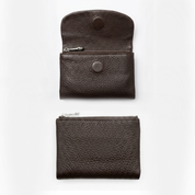 Margaret Medium Leather Wallet - Coffee