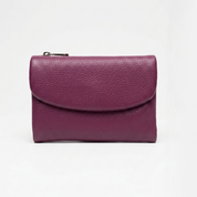 Margaret Medium Leather Wallet - Purple