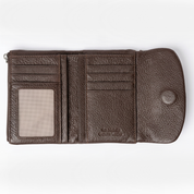 Margaret Medium Leather Wallet - Coffee