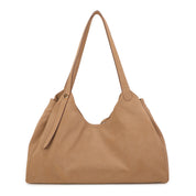 Reva Suede Hobo Bag - Tan