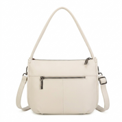 Sola Leather Shoulder Bag - Beige