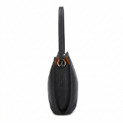 Sola Leather Shoulder Bag - Black