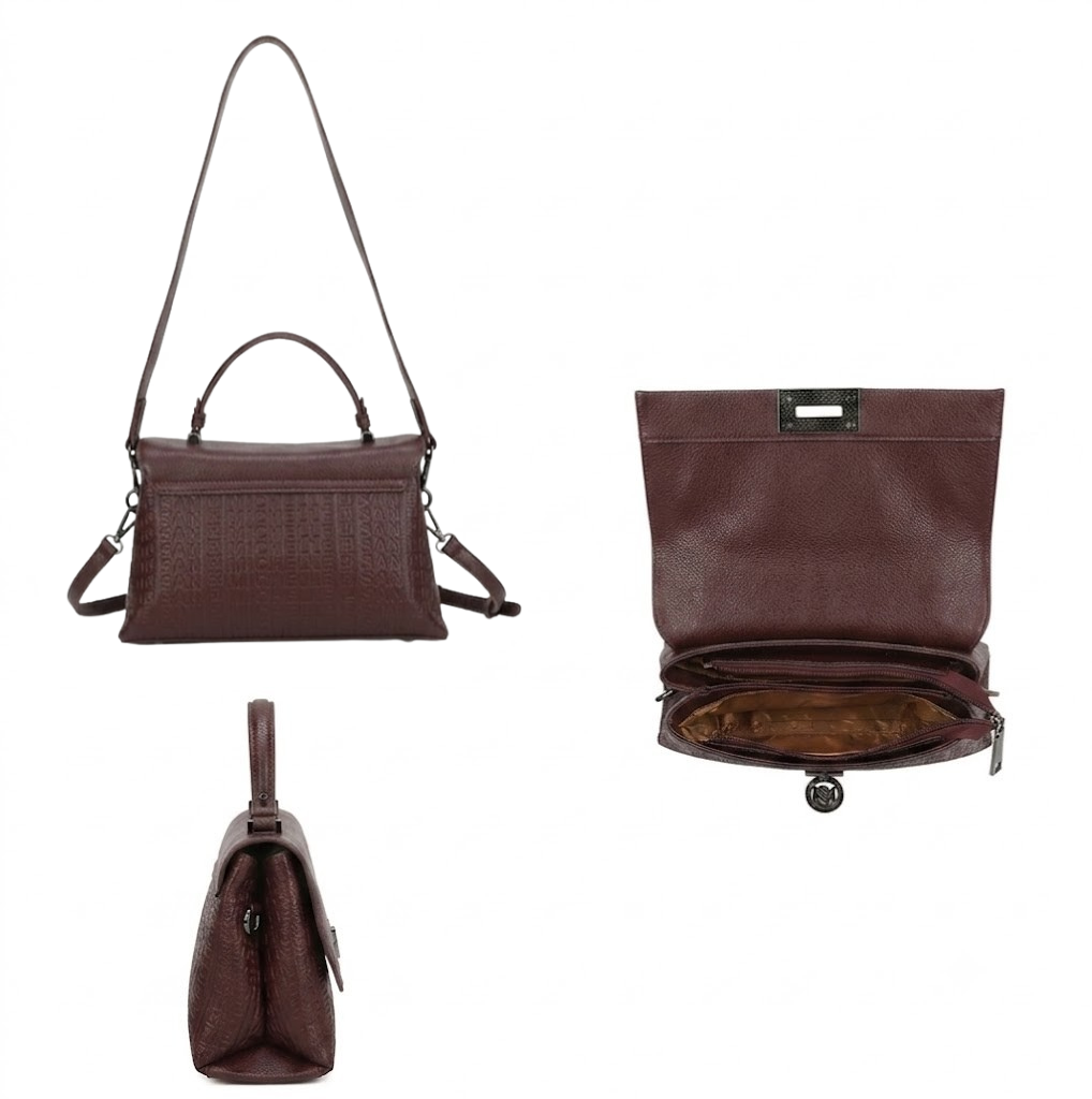 Willow Top Handle Bag - Merlot
