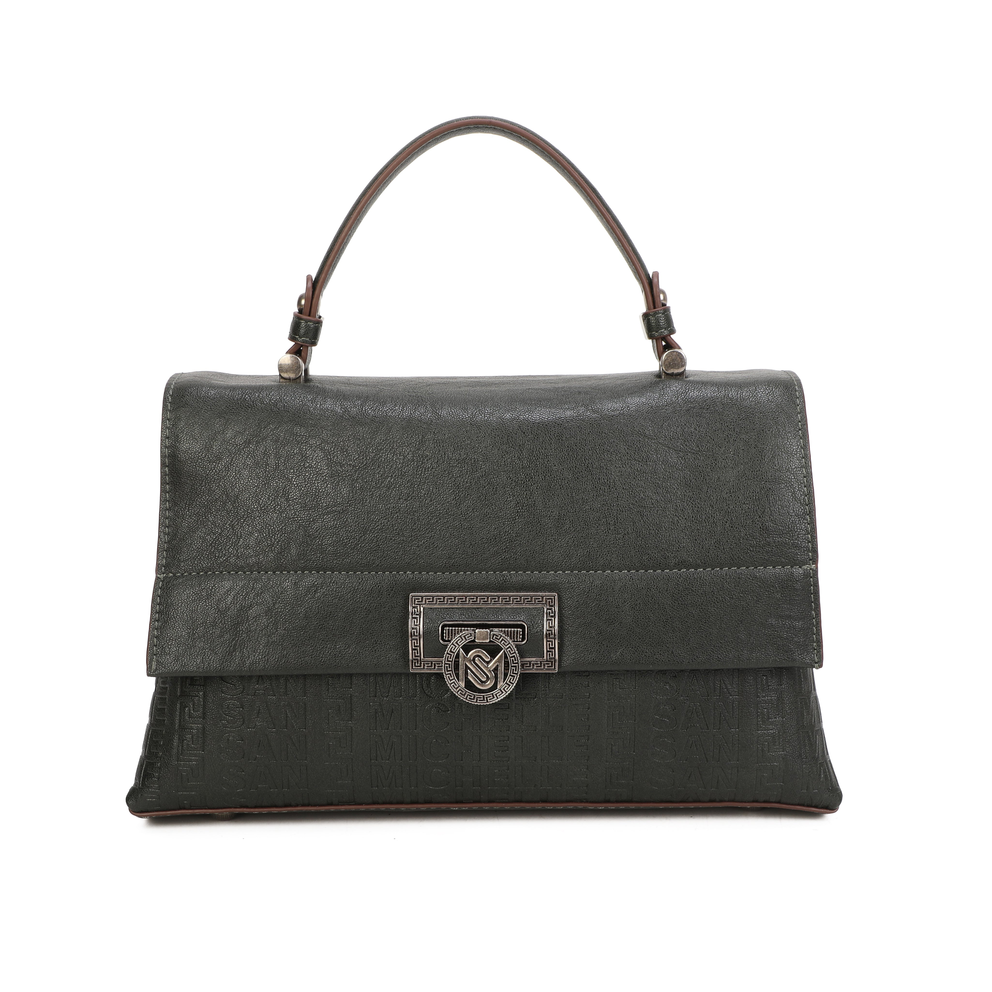 Willow Top Handle Bag - Dark Green