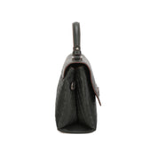 Willow Top Handle Bag - Dark Green