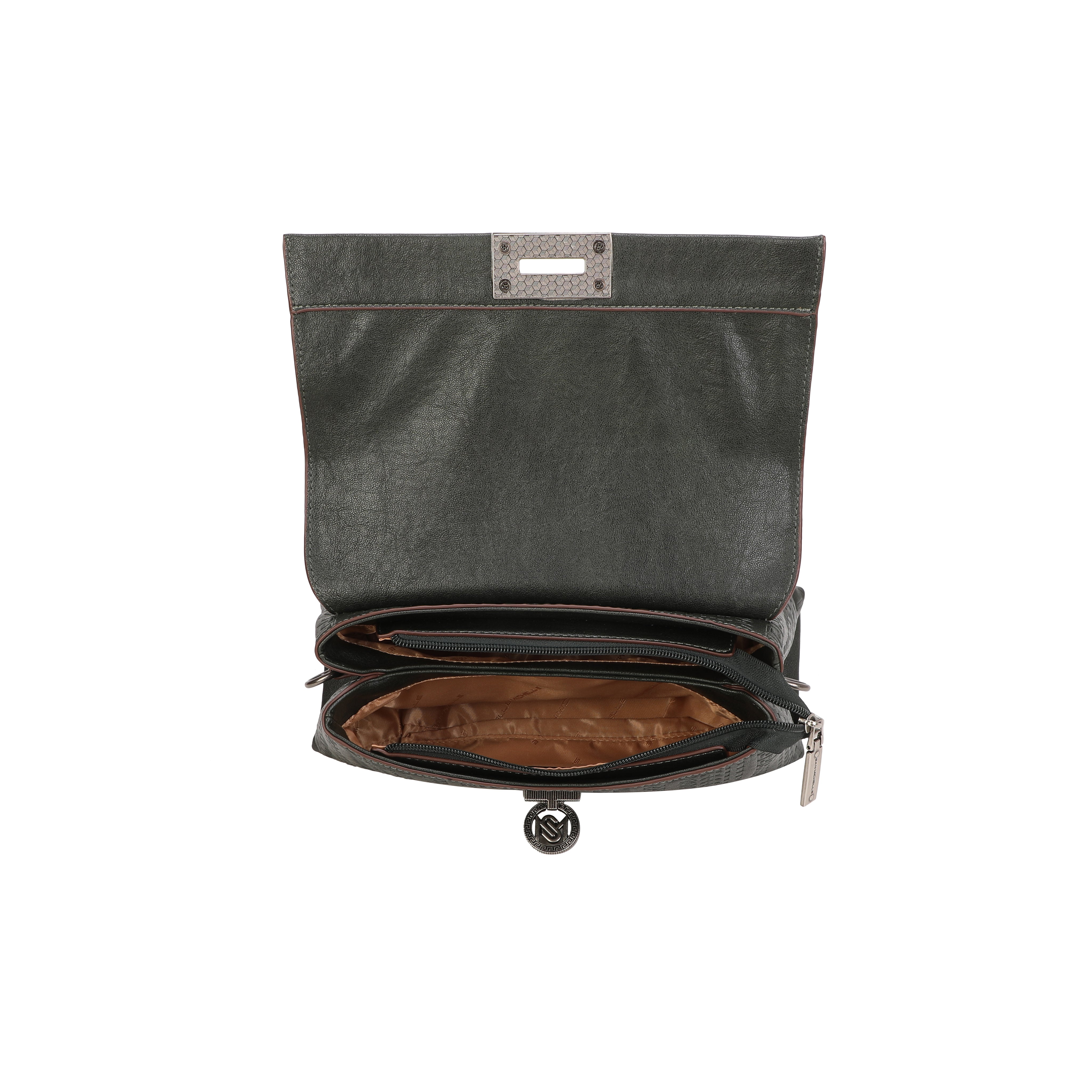 Willow Top Handle Bag - Dark Green
