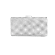 Adele Clutch Bag - Silver