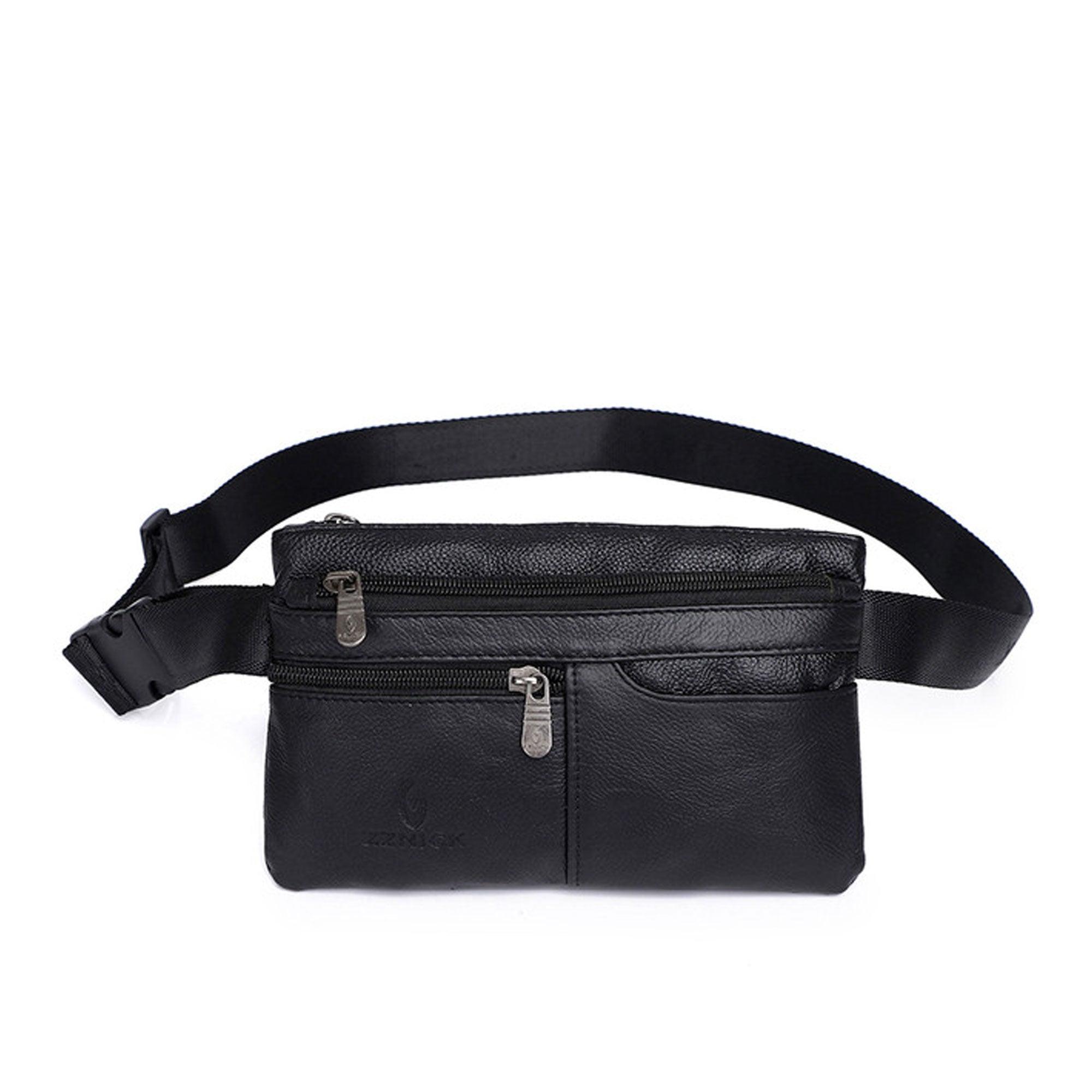Alfie Leather Belt Bag - San Michelle Bags suitcase nz