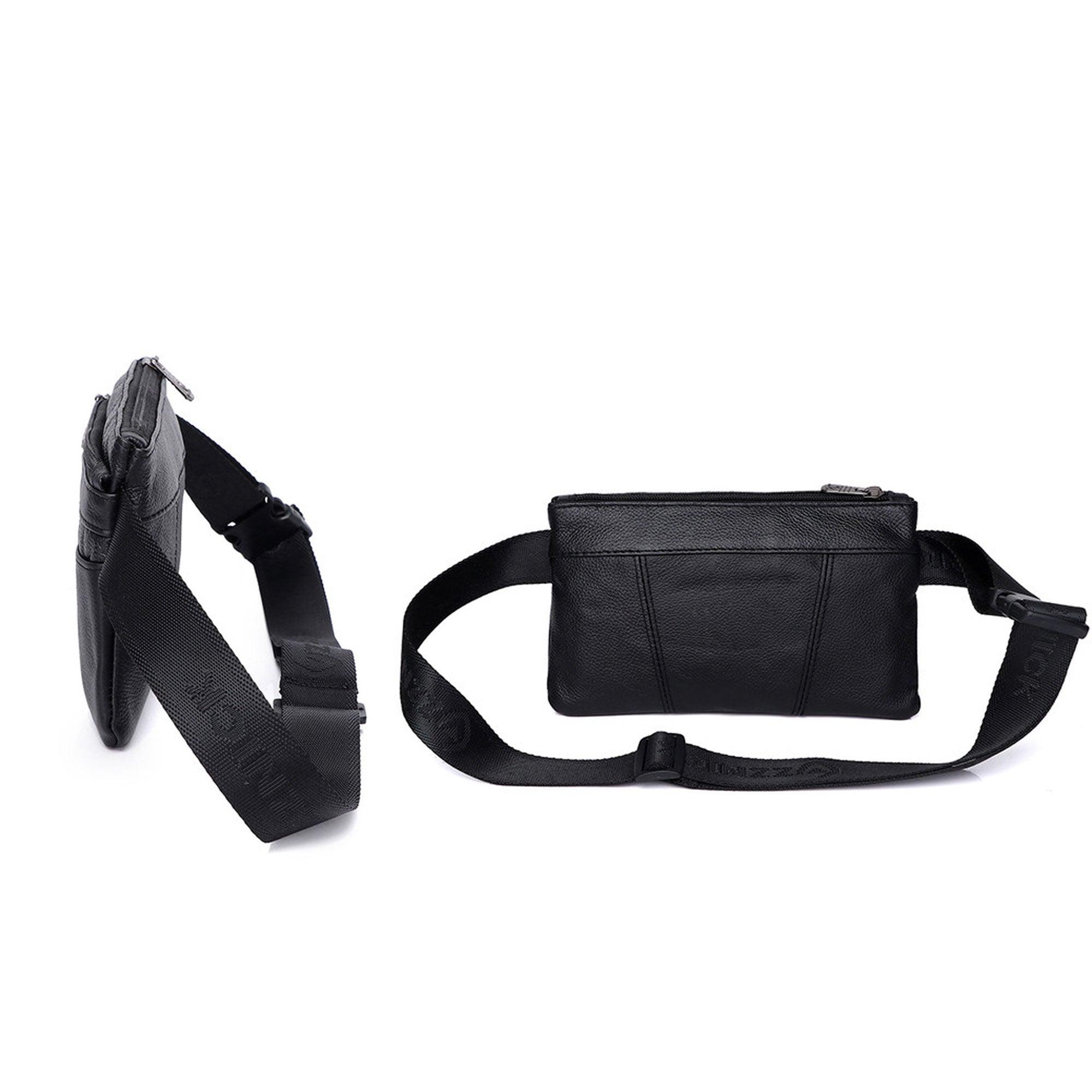 Alfie Leather Belt Bag - San Michelle Bags suitcase nz