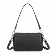 Anna Leather Crossbody Bag - Black