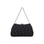 Ara Woven Clutch Bag - Black