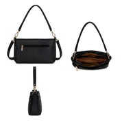 Jolene Leather Crossbody Bag - Black