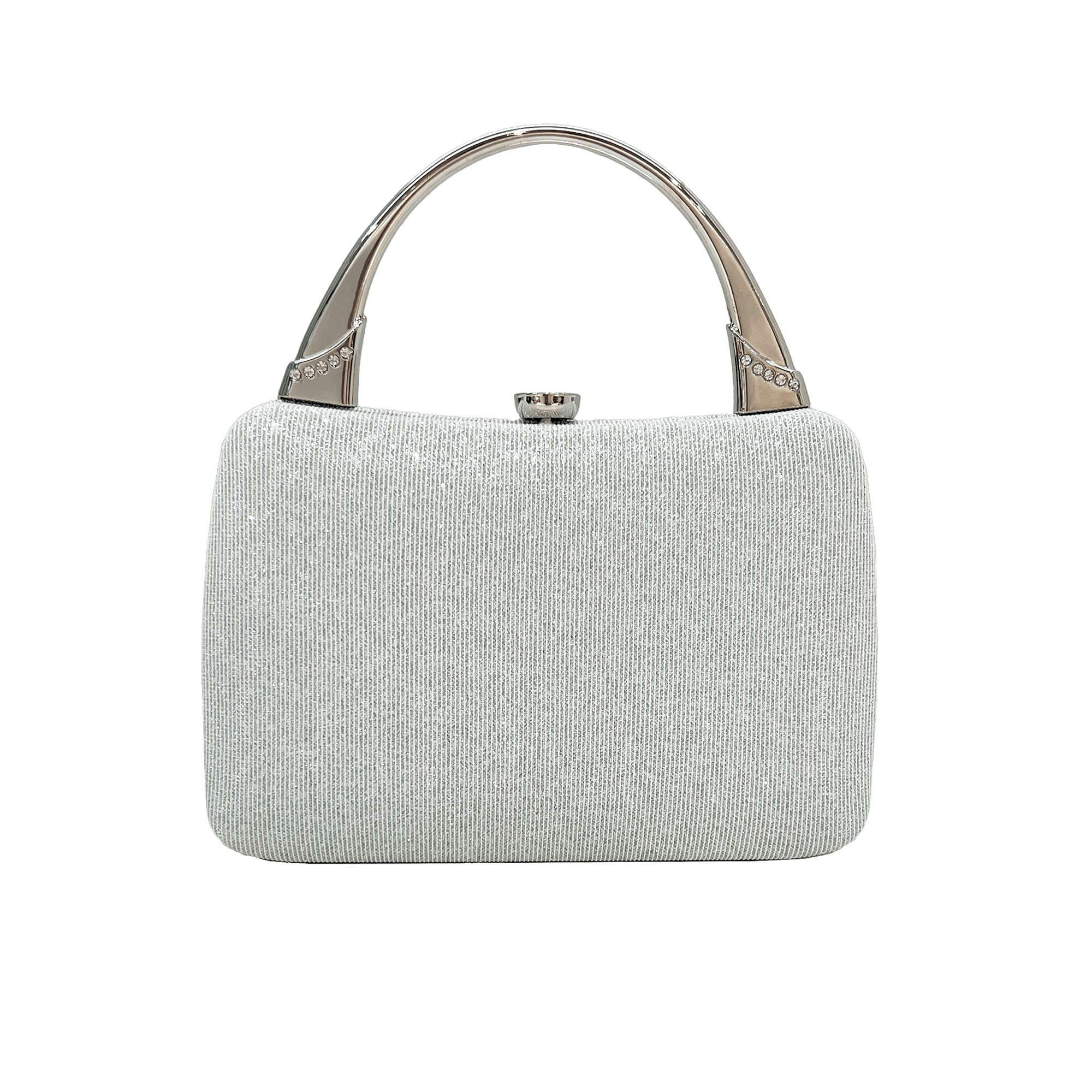 Camille Metal Handle Clutch Bag - San Michelle Bags suitcase nz