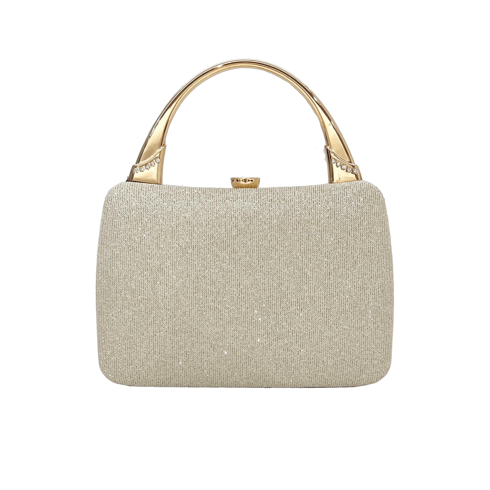 Camille Metal Handle Clutch Bag - San Michelle Bags suitcase nz