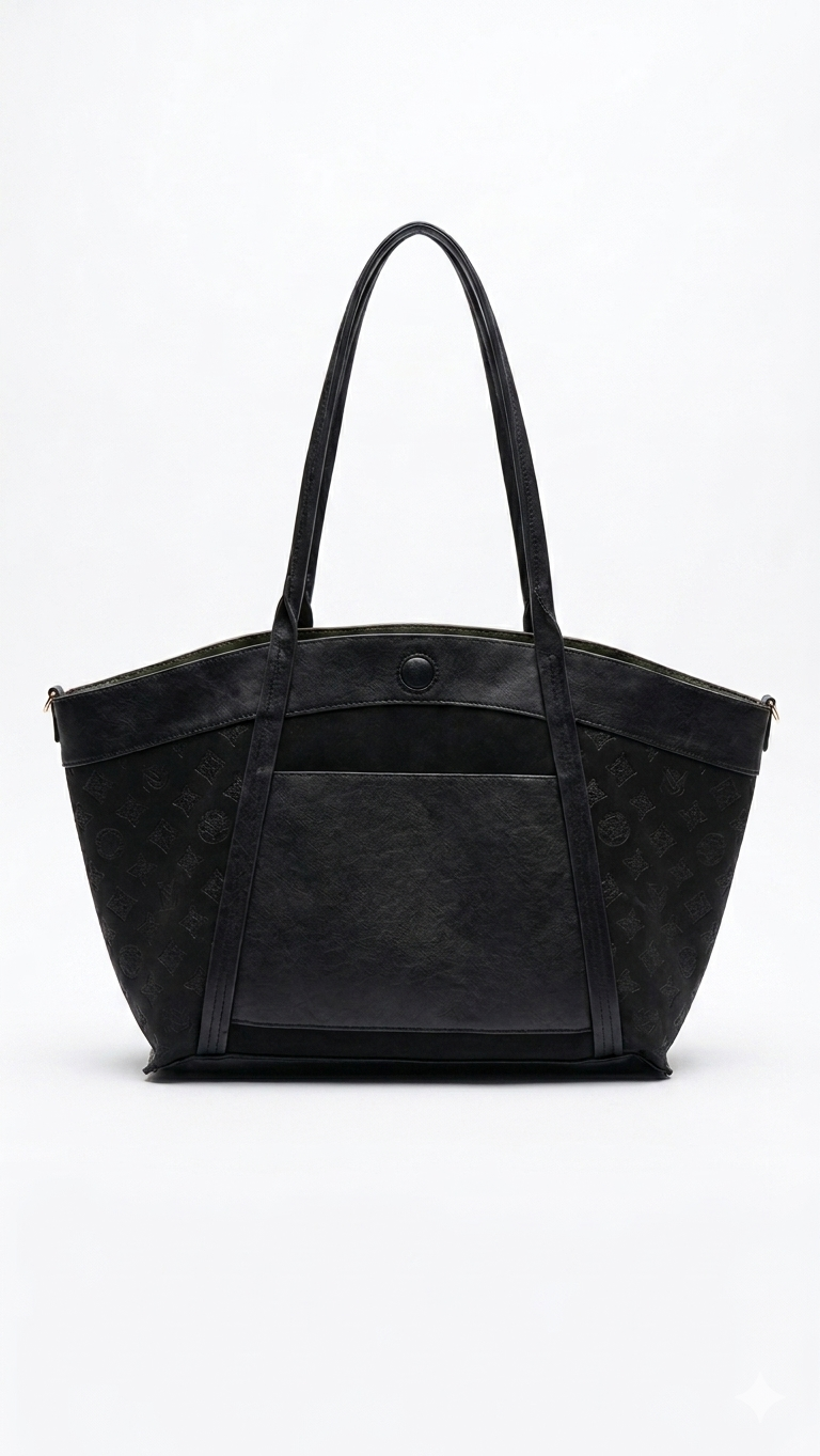 Chelsea Reversible Tote Bag - Black