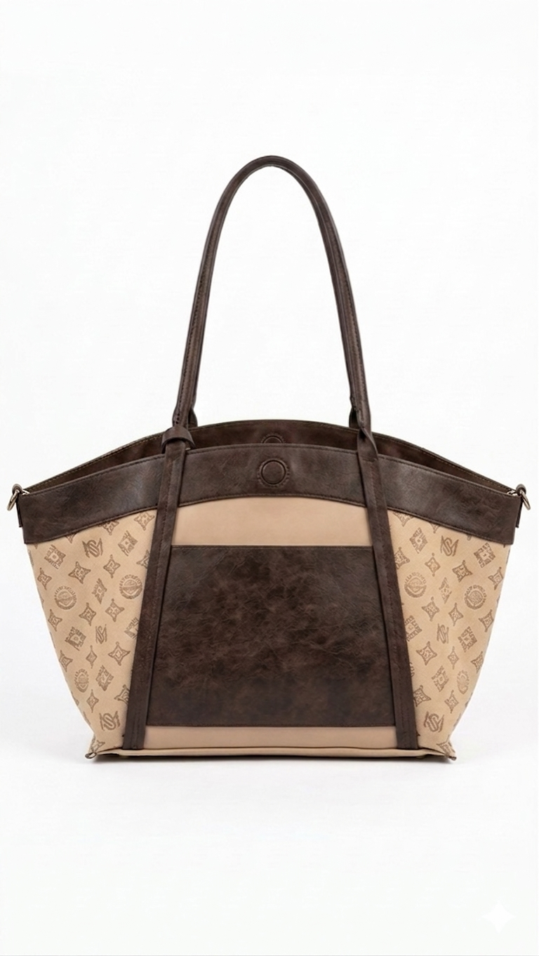Chelsea Reversible Tote Bag - Coffee