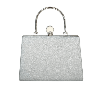 Ciara Metal Handle Clutch Bag - San Michelle Bags suitcase nz