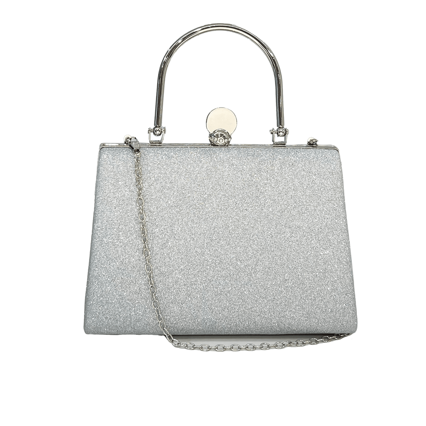 Ciara Metal Handle Clutch Bag - San Michelle Bags suitcase nz