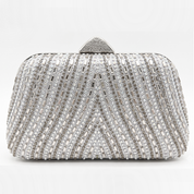 Clara Clutch Bag - Silver