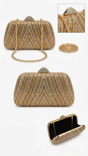 Clara Clutch Bag - Gold