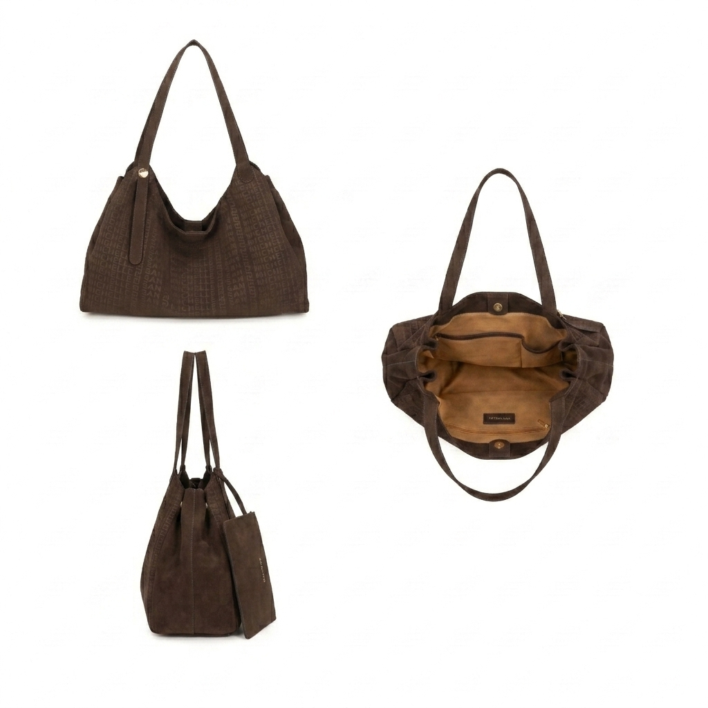 Reva Suede Hobo Bag - Coffee