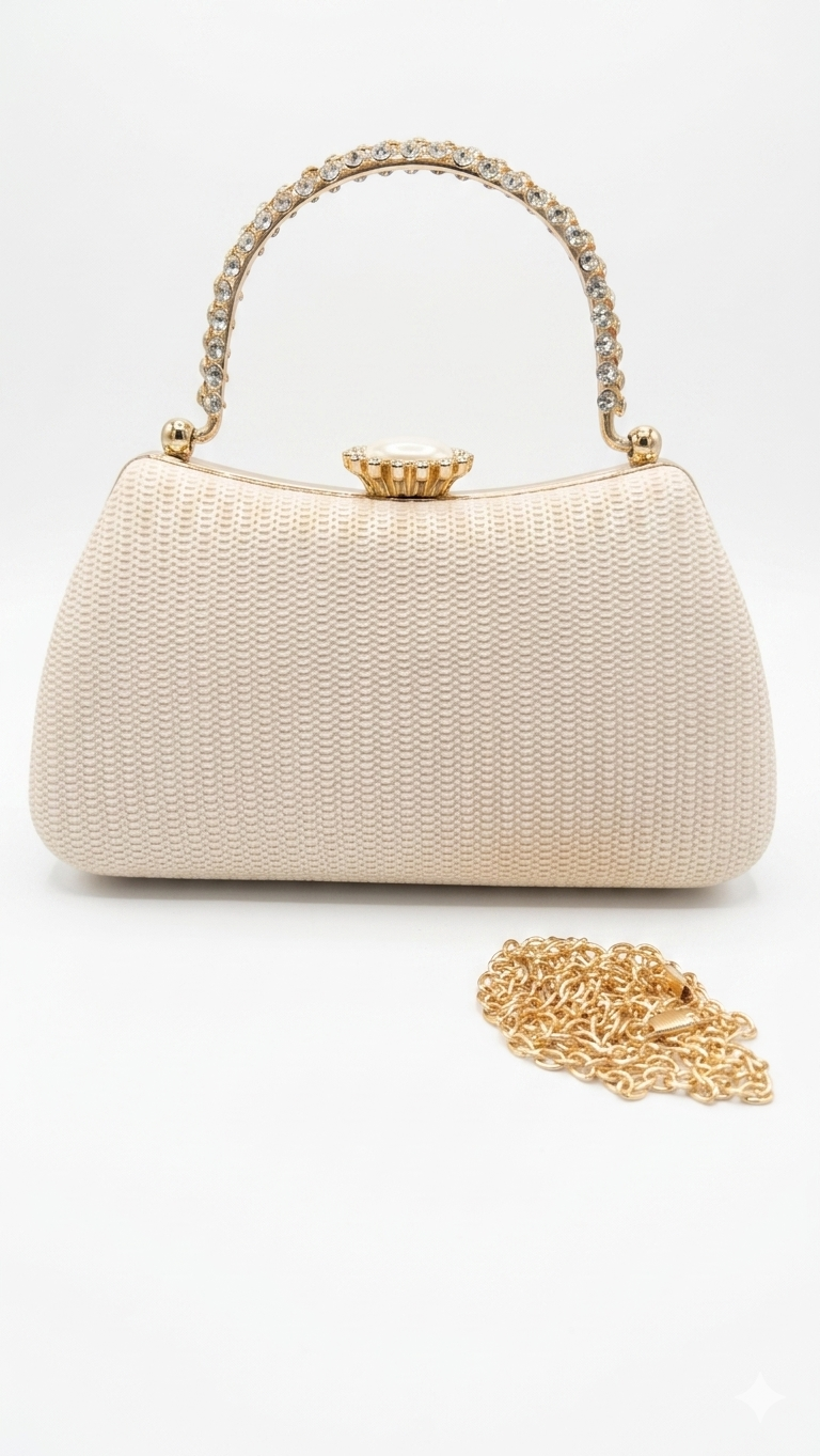 Dana Clutch Bag - Apricot