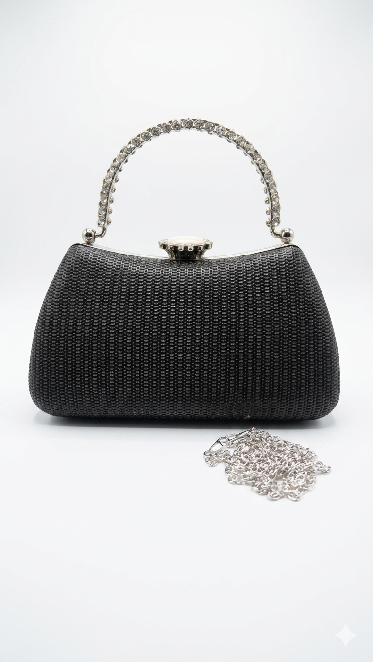 Dana Clutch Bag - Black