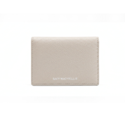 Daniel Leather Card Wallet - Grey