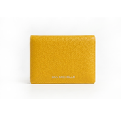 Daniel Leather Card Wallet - Yellow