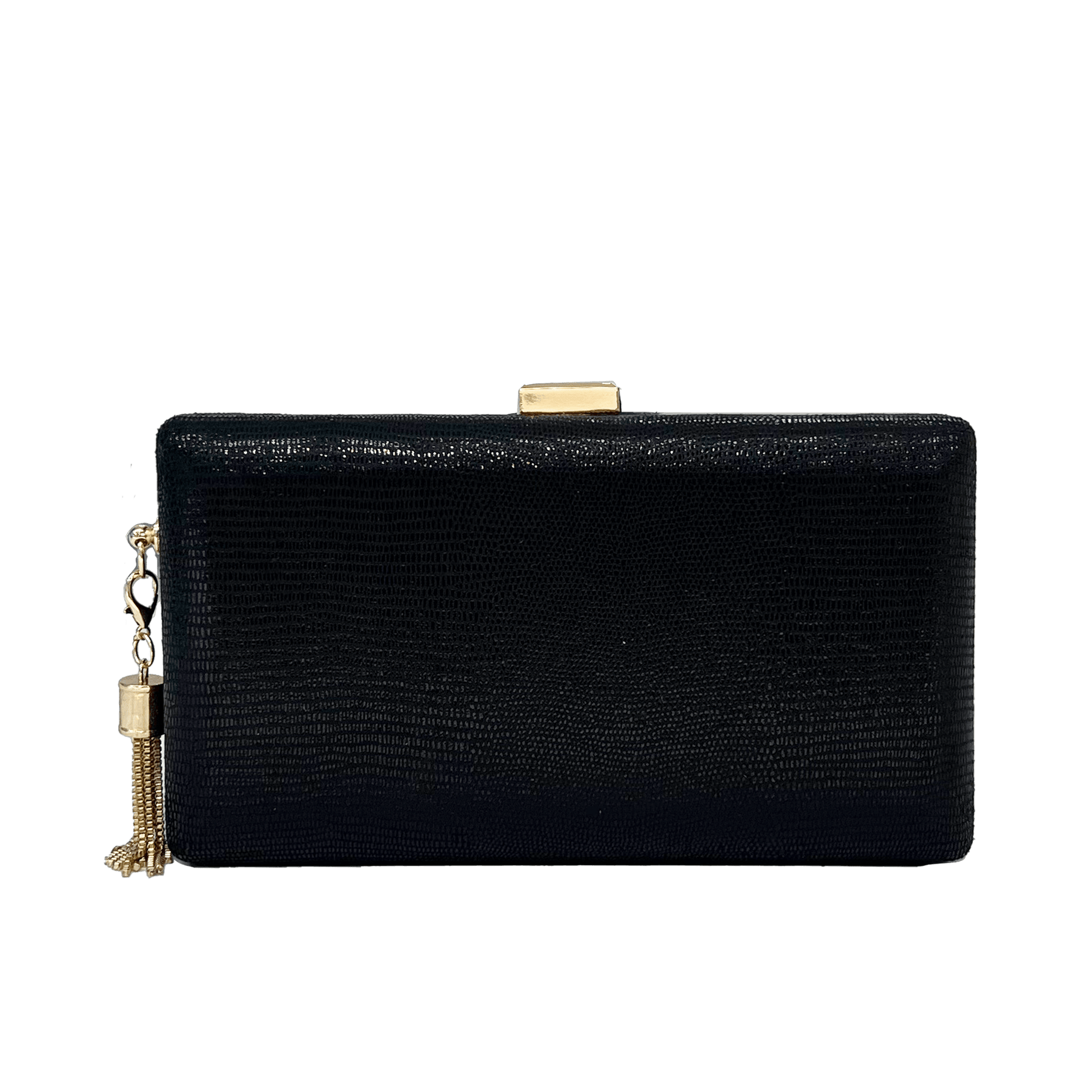 Black tassel clutch online bag