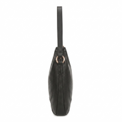Elora Leather Shoulder Bag - Black