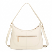 Elora Leather Shoulder Bag - Beige
