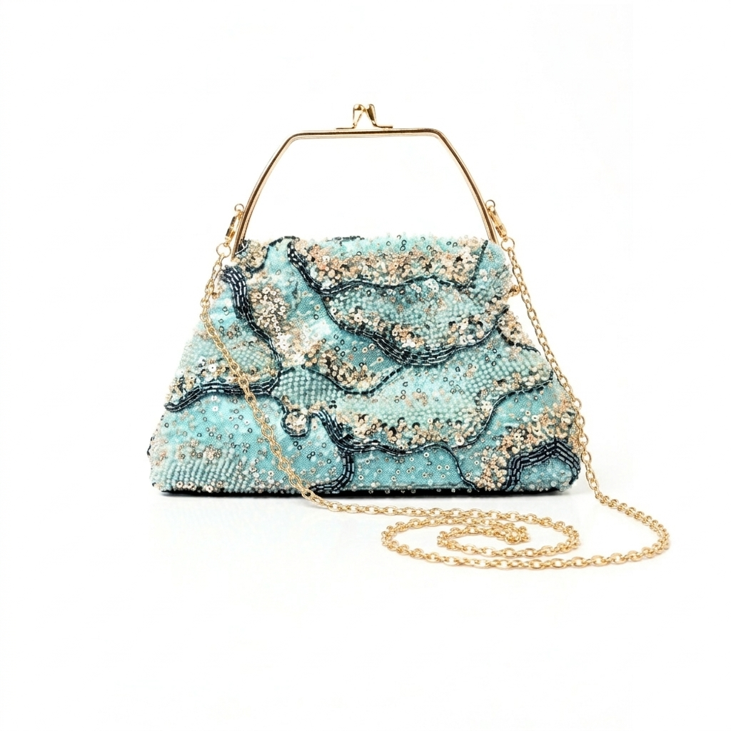 Esme Clutch Bag - Teal