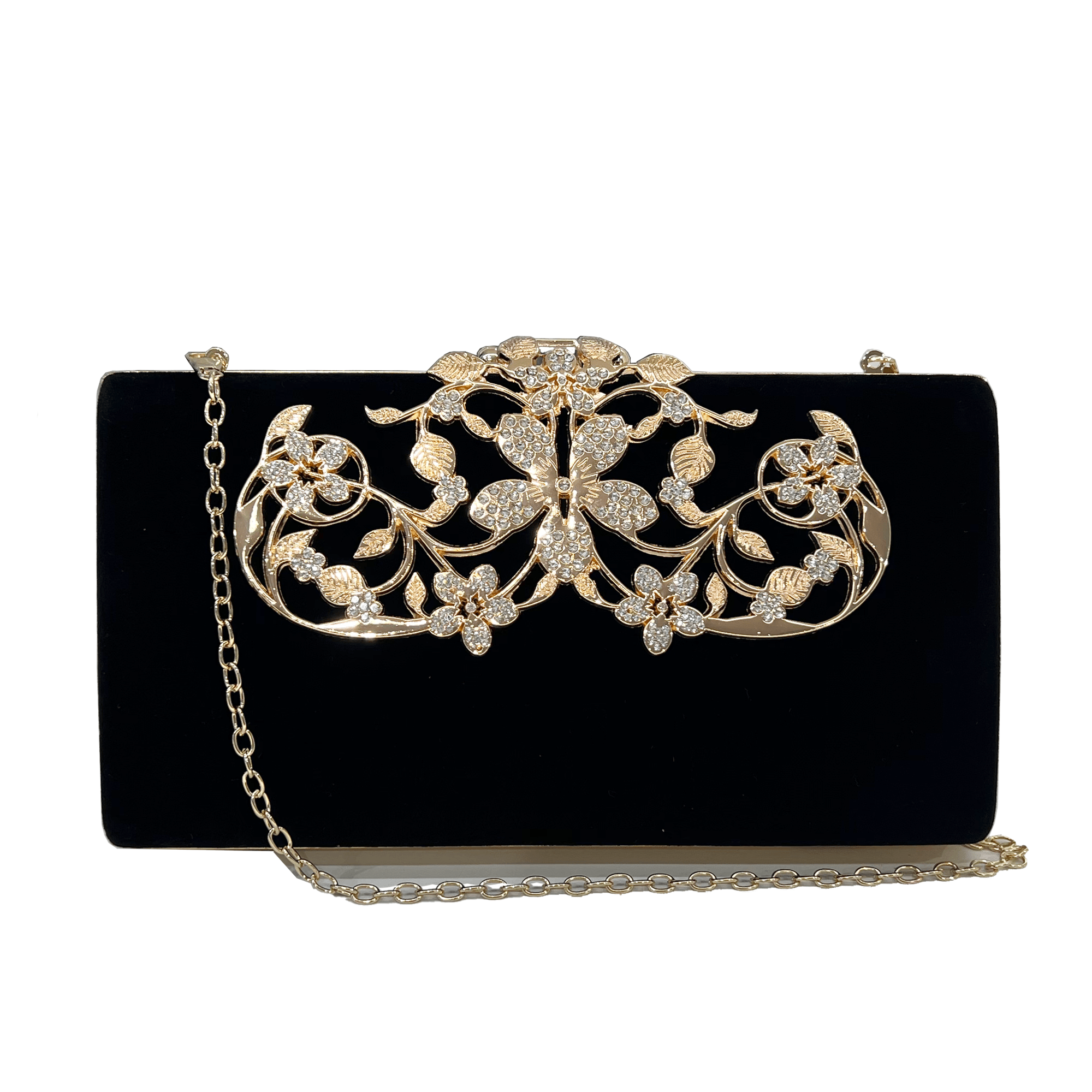 Velvet hot sale clutch bag