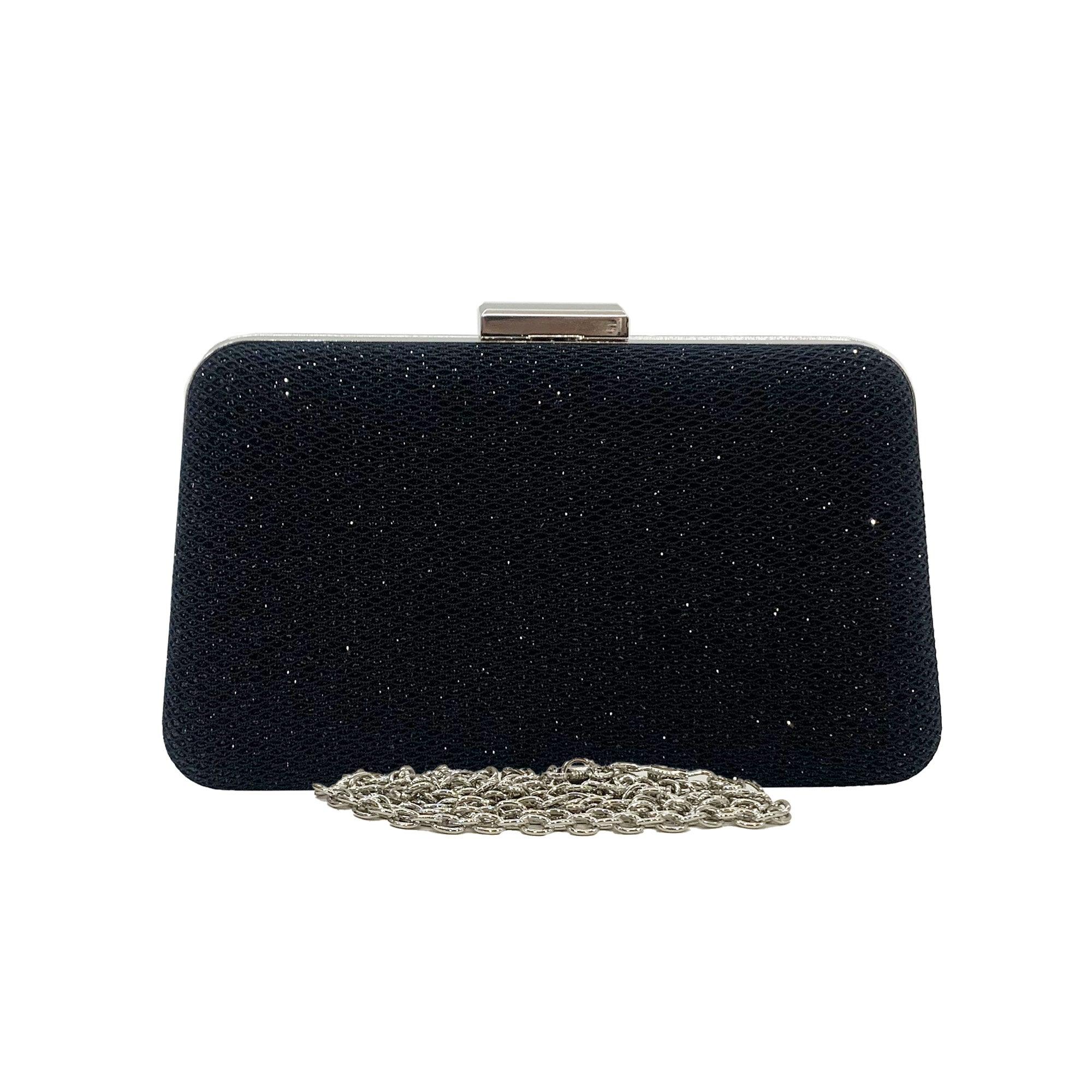 Glitter Hard Clutch Bag - San Michelle Bags suitcase nz