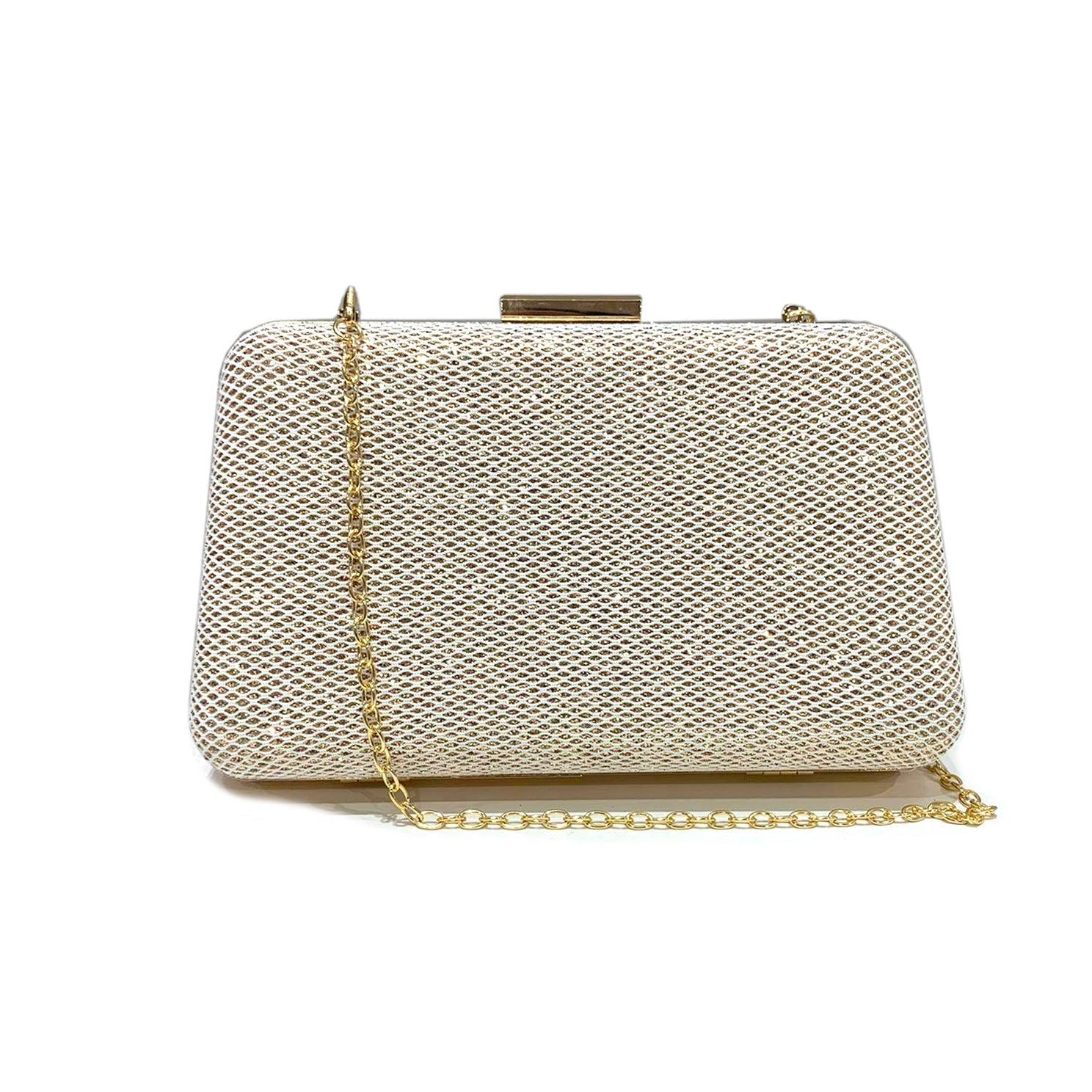 Glitter Hard Clutch Bag - San Michelle Bags suitcase nz