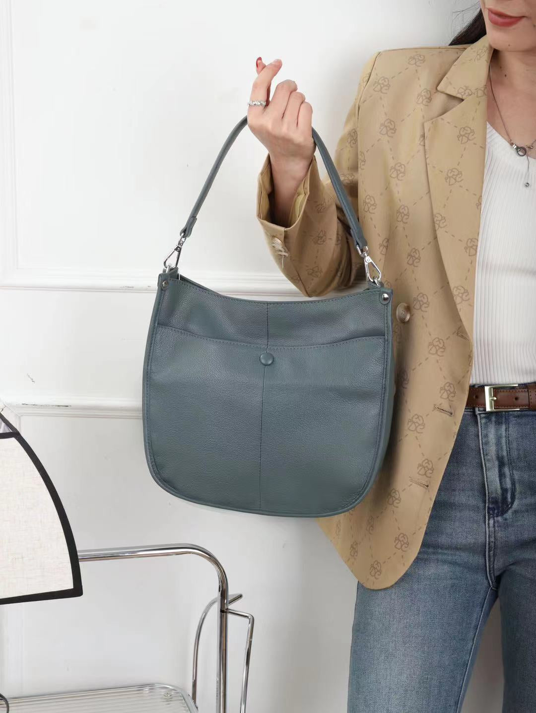 Ezra Leather Shoulder Bag