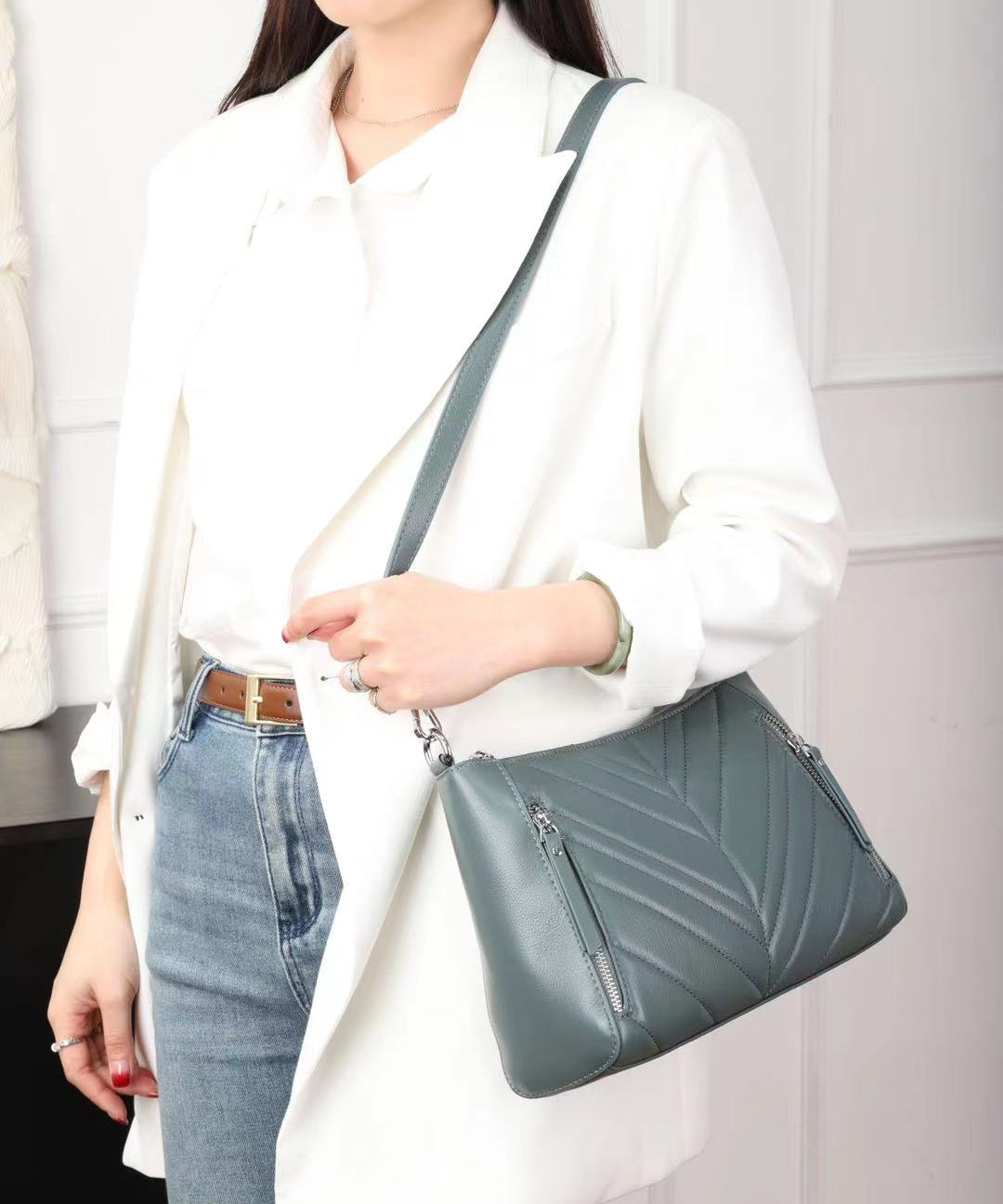 Gianna Leather Crossbody Bag