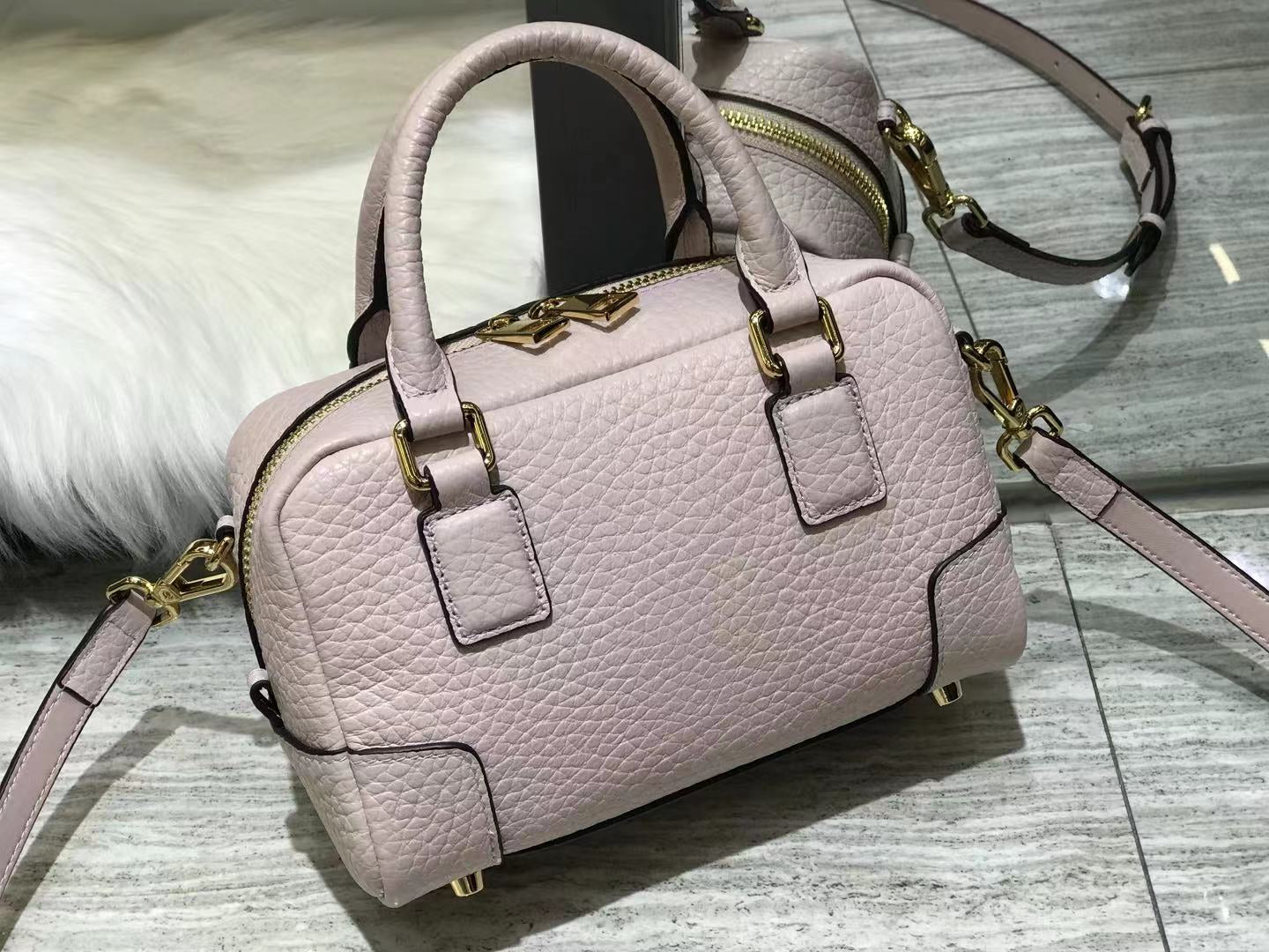 Clara Leather Mini Duffle Bag