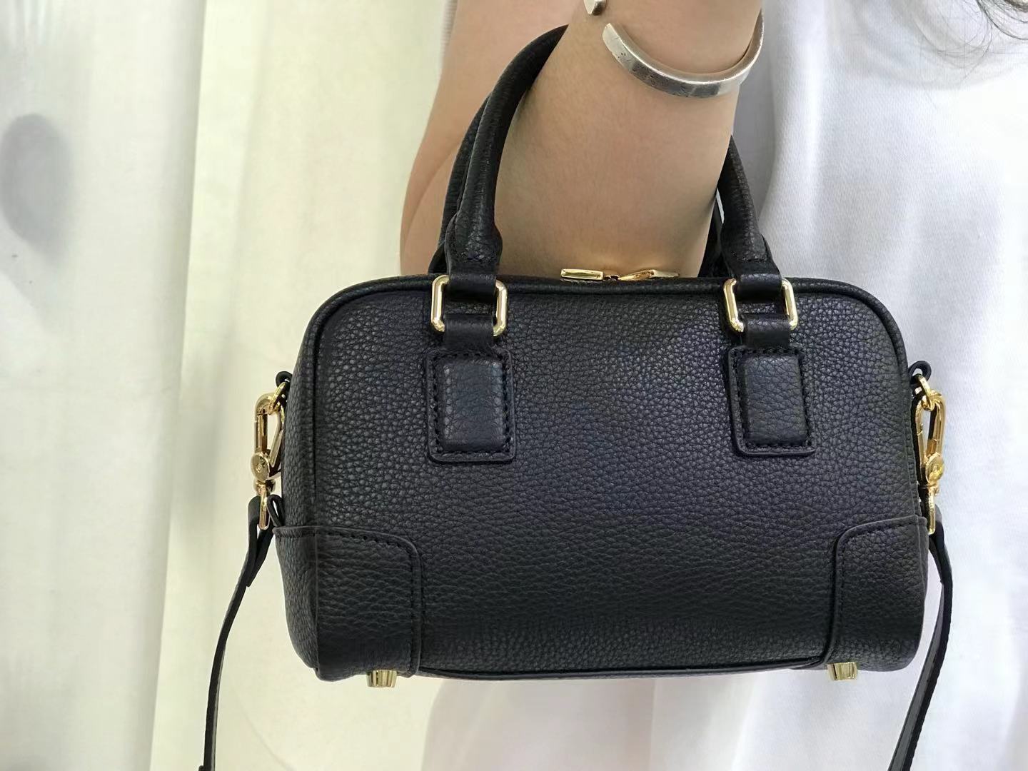 Clara Leather Mini Duffle Bag