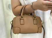 Clara Leather Mini Duffle Bag