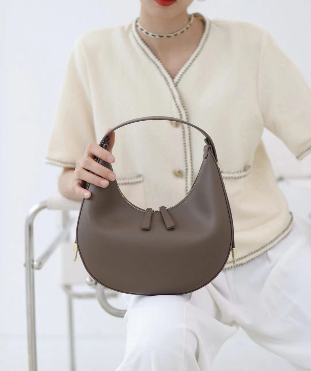 Tilly Leather Hobo Bag