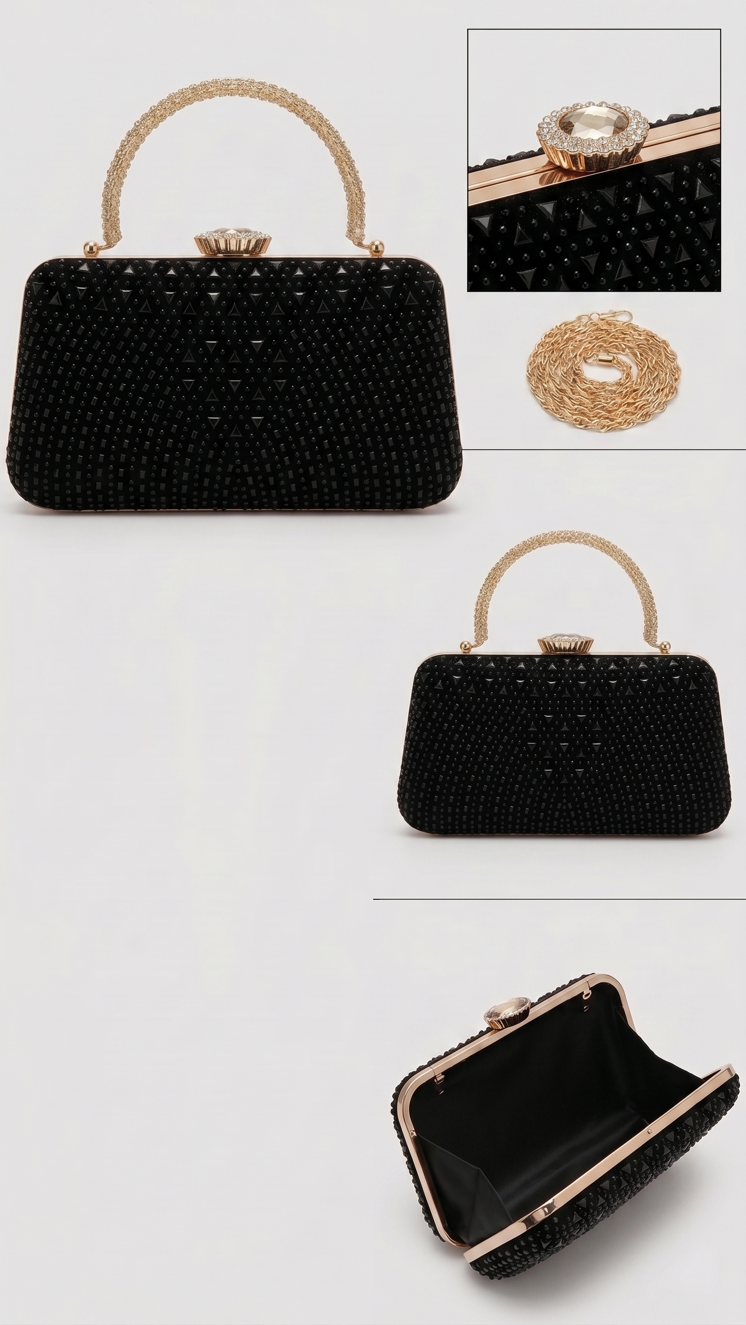 Julia Clutch Bag - Black