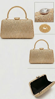 Julia Clutch Bag - Gold