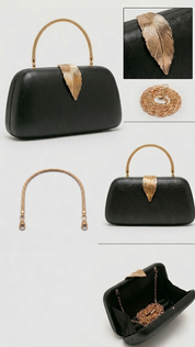Laura Clutch Bag - Black